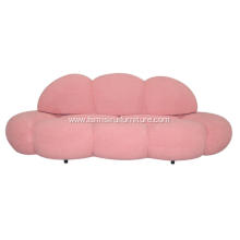 New design injection mold foam pink petal sofa